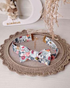 Nœud papillon femme Liberty Betsy Porcelaine