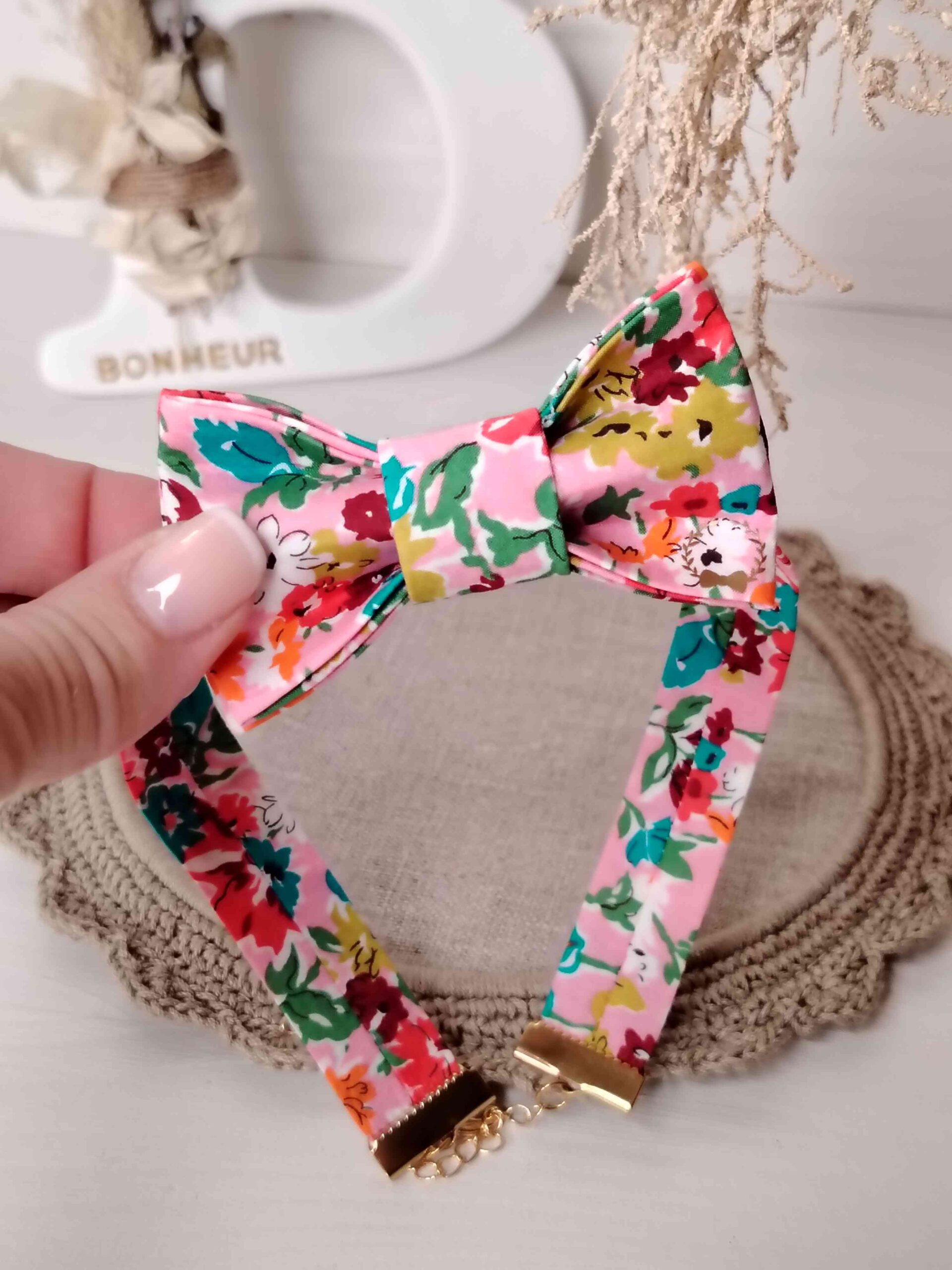 mademoiselle-pap-et-cie-mariage-accessoires-mariée-demoiselle-honneur-noeud-papillon-femme-made-in-france-liberty-of-london-california-bloom-bougainvillier (1)