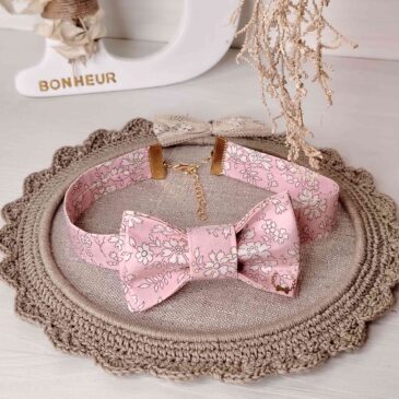 Nœud papillon femme Liberty Capel Rose