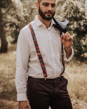 Bretelles homme Liberty Ciara Petrole