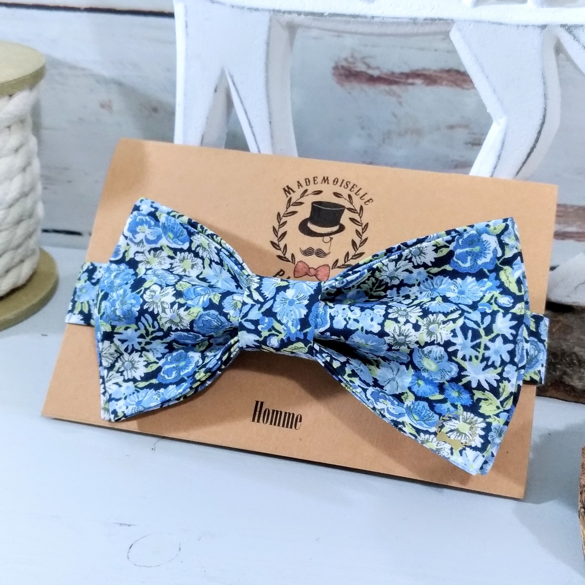 Nœud Papillon Velours Vert émeraude King & Priory - Taille Réglable - Homme