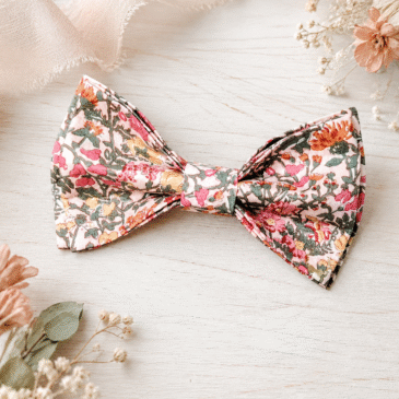 Noeud papillon pour homme Liberty babingdon rose, mariage, made in France, fabriqué en Occitanie