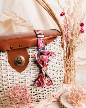Noeud papillon pour homme Liberty chatsworth summer rose, jardin anglais,mariage, made in France, fabriqué en Occitanie