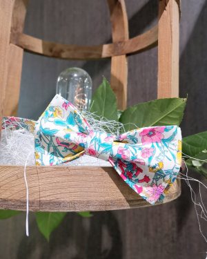 Mademoiselle Pap et Cie Noeuds Papillon Liberty Rachel Pink Homme Made In France Fev 2020