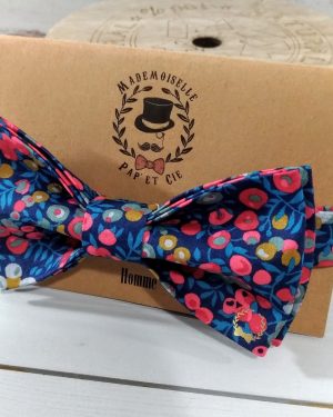 Mademoiselle Pap et Cie Noeuds Papillon Liberty Wiltshire Nausicaa Homme Made In France Fev 2020