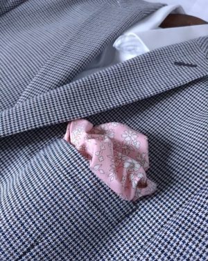 Pochette pour homme Liberty Capel rose