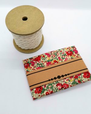 Pochette pour homme Liberty Claire Aude rouge