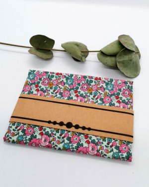 Pochette pour homme Liberty Betsy Ann rose Foncé