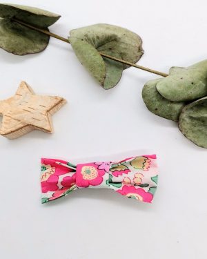 Barrette en Liberty Betsy Pink and Gold