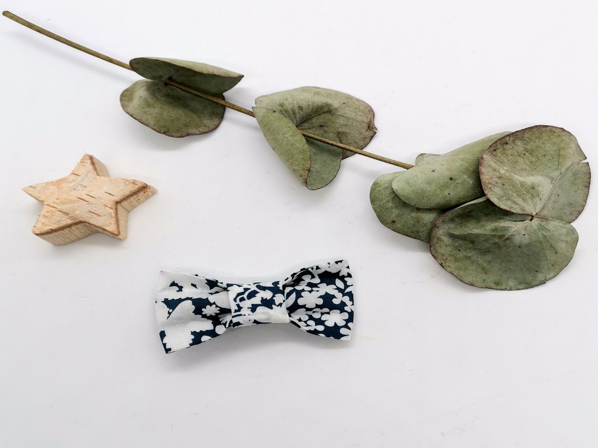 Mademoiselle Pap’ et Cie Mariage Made in France accessoire cheveux coiffure barrette Liberty Silhouette Meadow