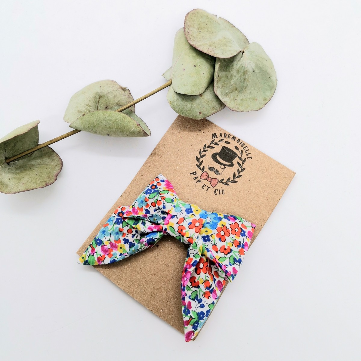 Mademoiselle Pap’ et Cie mariage Made in France Barrette luxe Liberty Emma and Georgina Asterida