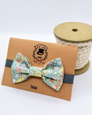 Nœud papillon ajustable enfant Liberty Michelle Chrysolite