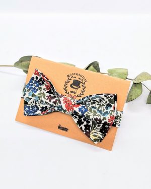 Noeud papillon homme en Liberty Sweet May Blue Red