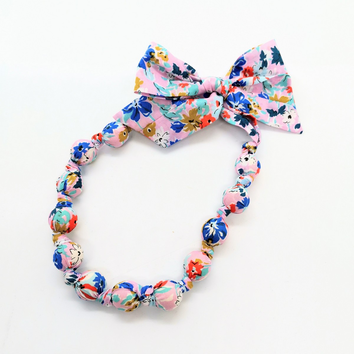 Mademoiselle Pap’ et Cie mariage Made in France collier boule Liberty california Bloom