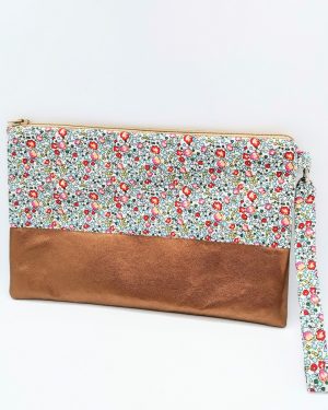 Pochette à main en Liberty Eloise Mint
