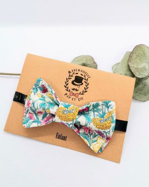 Noeud papillon enfant en Liberty Rachel Pink