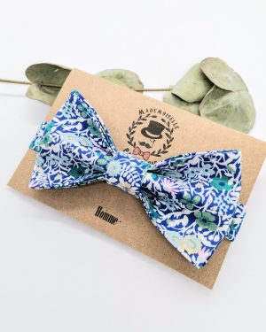 Noeud papillon homme en Liberty Fitzgerald Hortensia