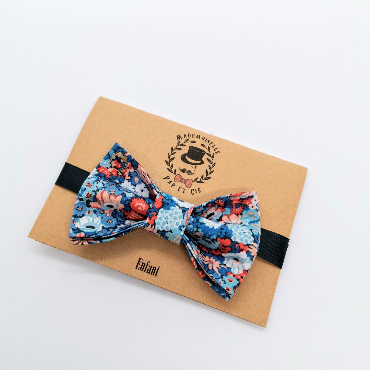 Mademoiselle Pap’ et Cie mariage noeud papillon Made in France homme Liberty Thorpe Hill bleu