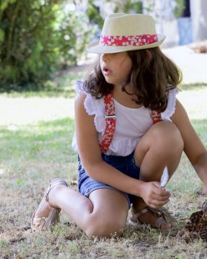 Bretelles enfant Liberty Mitsi Hibiscus