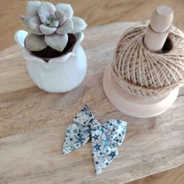 Barrette « luxe » en Liberty Adelajda Bleu