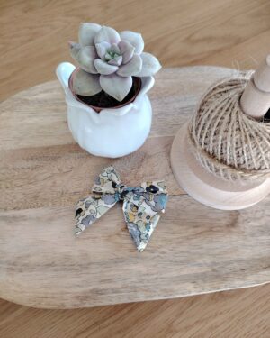 Barrette modèle "luxe" en Liberty Betsy Verveine