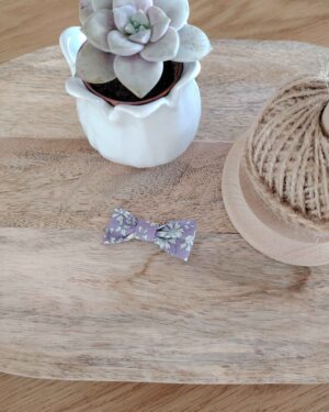 Barrette en Liberty Capel Mauve