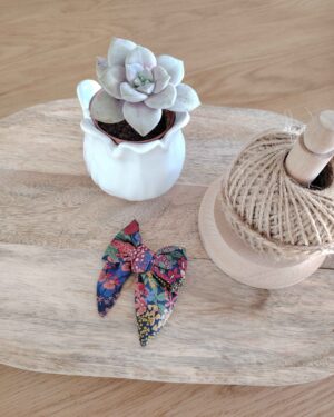 Barrette "luxe" en Liberty Ciara Rouille