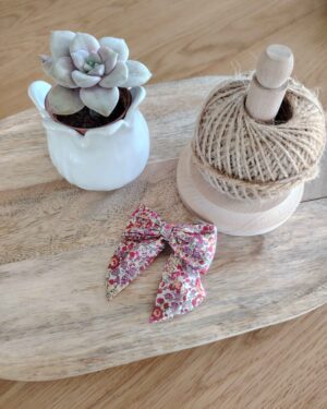 Barrette modèle "luxe" en Liberty Emma and Georgina Terracotta