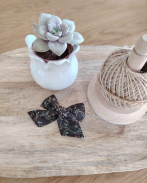 Barrette "luxe" en Liberty Erica Noir