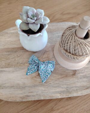 Barrette "luxe" en Liberty Katie and Millie Turquoise