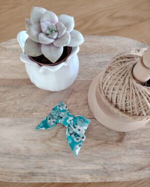 Barrette modèle "luxe" en Liberty Mitsi Mint