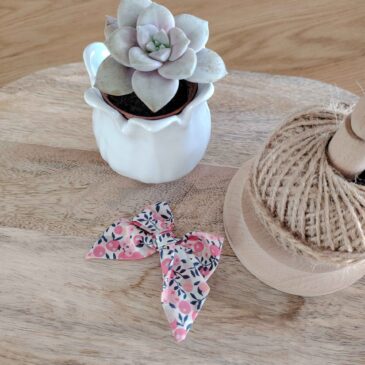 Barrette « luxe » en Liberty Wiltshire Pois de senteur