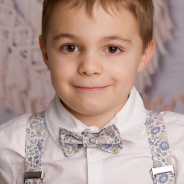 noeud papillon enfant mariage baptême, anniversaire, communion en liberty d'anjo sand, bleu