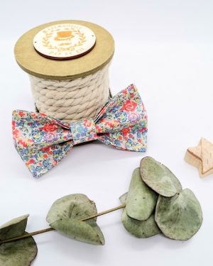 Nœud papillon homme en Liberty Emma and Georgina Pinka