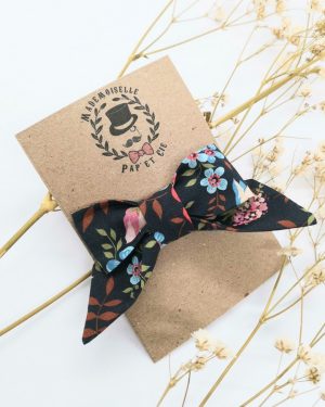 Barrette modèle "luxe" en Liberty Edenham Black