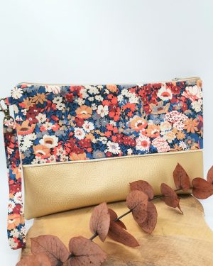 Pochette à main en Liberty Thorpe Rouille