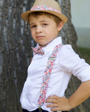 Nœud papillon enfant Liberty Wiltshire pois de senteur