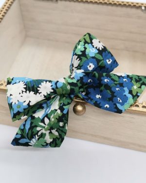 Barrette modèle "luxe" en Liberty Thorpe Vert