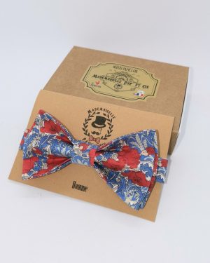 Noeud papillon homme en Liberty Clementina Red