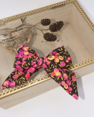 Barrette modèle "luxe" en Liberty Wiltshire Berry