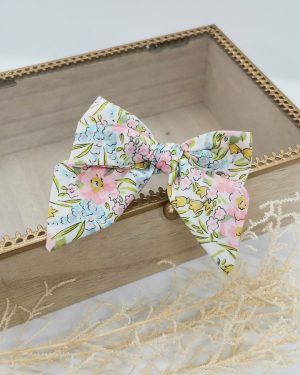 Barrette modèle "luxe" en Liberty Swirling Petal Pastel