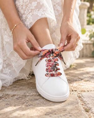 lacets baskets, converses, sneakers, docs mariage made in france en liberty of london margaret annie écureuil, bren