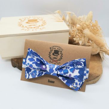 Noeud papillon homme en Liberty Betsy Lavande
