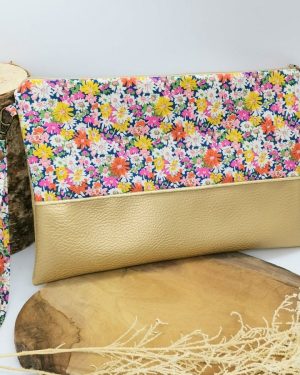 Pochette à main en Liberty Libby Orange