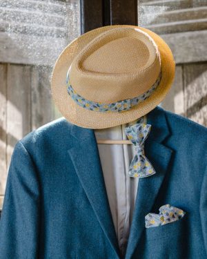 Pochette pour homme Liberty Bramble Blossom vert