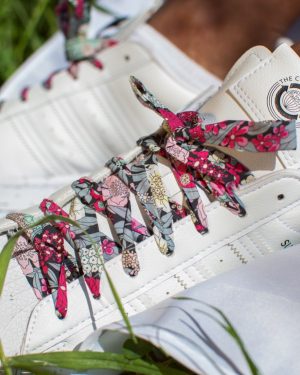 Lacets en Liberty Ciara Gris homme 12 œillets