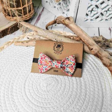 Nœud papillon ajustable enfant Liberty Phoebe Tequila Sunrise