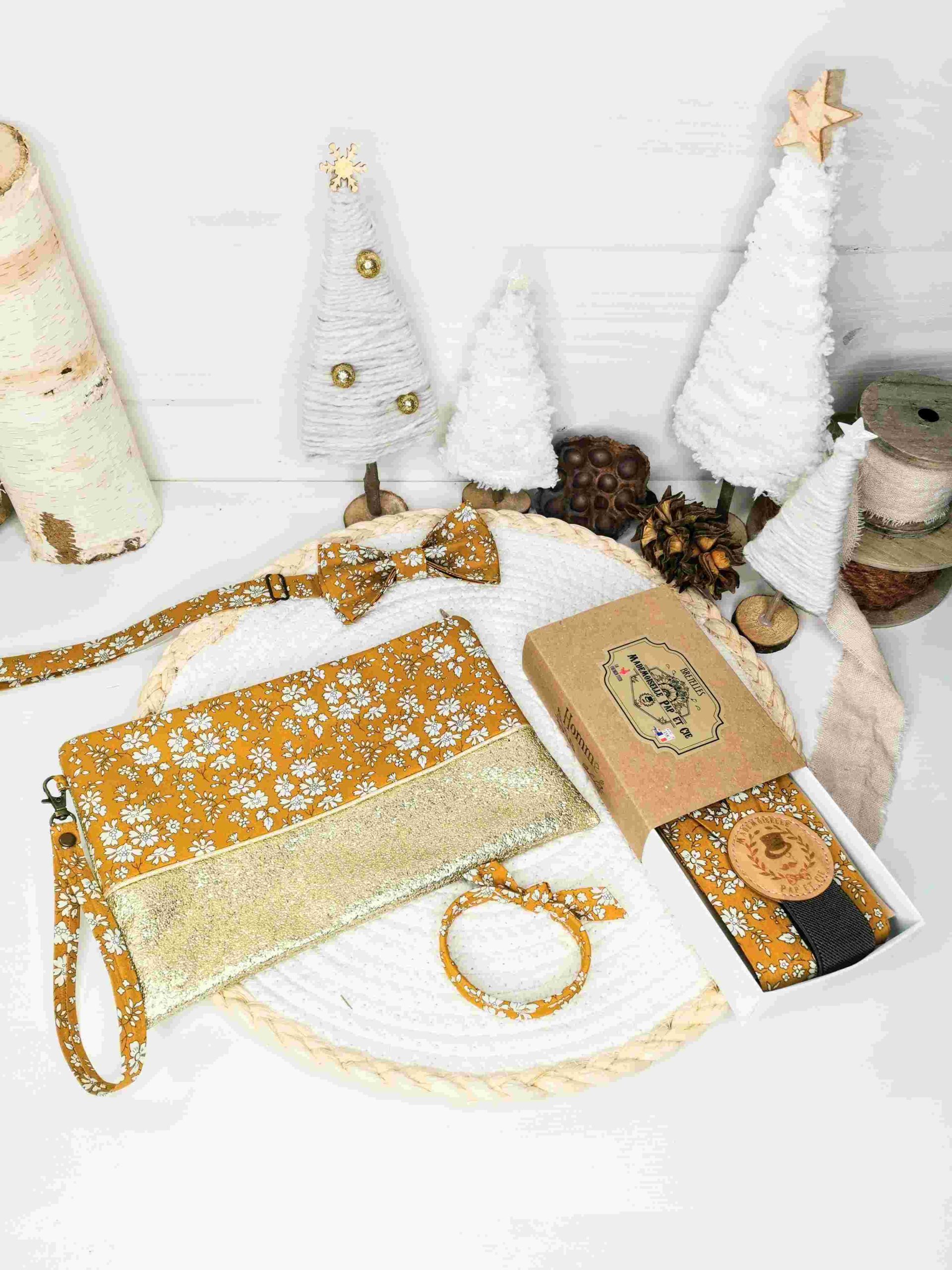 mademoiselle-pap-et-cie-mariage-accessoire-dress-code-noeud-papillon-bretelles-homme-pochette-demoiselle-d-honneur-bracelet-made-in-france-Liberty-of-london-capel-moutarde