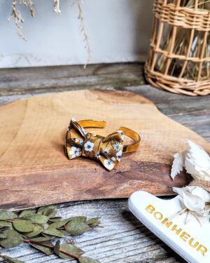 Bracelet en Liberty Mitsi Moutarde