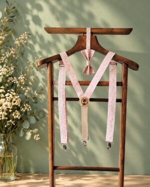 bretelles pour homme Liberty capel rose, mariage, made in France, fabriqué en Occitanie